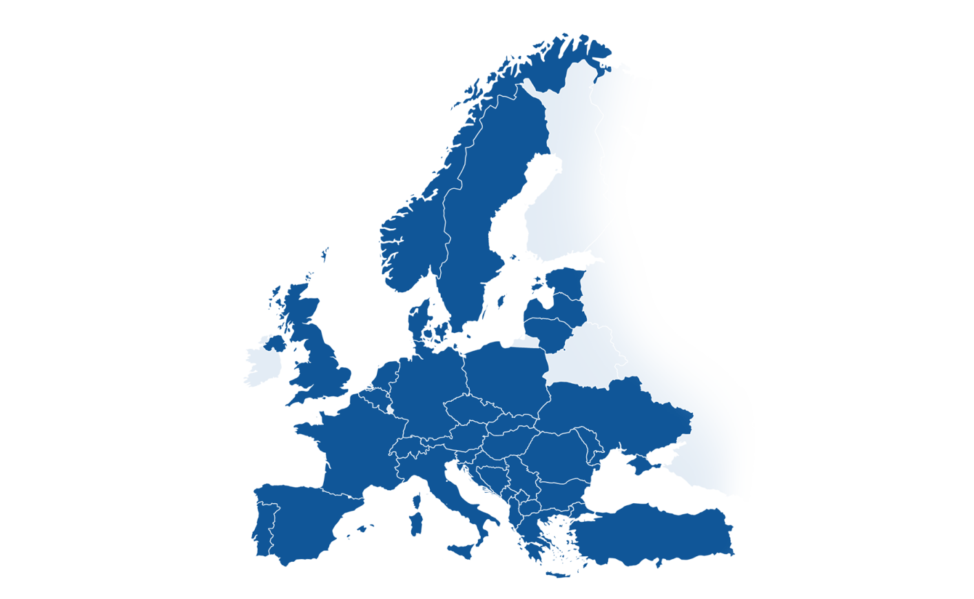European market coverage map